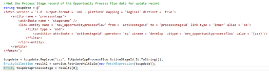 Retrieve Process Stage Data post-update